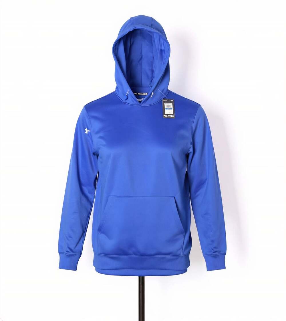 Under Armour M's Storm Fleece Hoody Size XL Blue Pullover Hoodie 1055